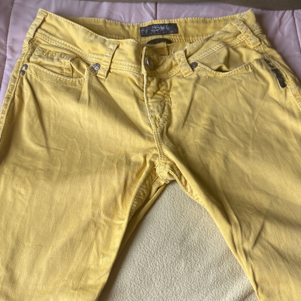 Silver Jeans Women's Yellow Skinny Jeans